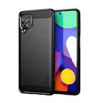 For Samsung Galaxy F62 / M62 MOFI Gentleness Series Brushed Texture Carbon Fiber Soft TPU Case(Black)