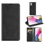 For Motorola Moto G Stylus 2021 Retro-skin Business Magnetic Suction Leather Case with Holder & Card Slots & Wallet(Black)