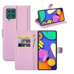 For Samsung Galaxy F62 / M62 Litchi Texture Horizontal Flip Protective Case with Holder & Card Slots & Wallet(Pink)