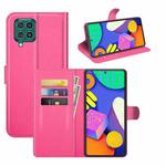 For Samsung Galaxy F62 / M62 Litchi Texture Horizontal Flip Protective Case with Holder & Card Slots & Wallet(Rose red)