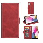 For Motorola Moto G Stylus 2021 Dual-side Magnetic Buckle Horizontal Flip Leather Case with Holder & Card Slots & Wallet(Red)