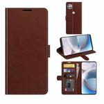 For Motorola One 5G Ace R64 Texture Single Horizontal Flip Protective Case with Holder & Card Slots & Wallet& Photo Frame(Brown)