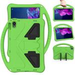 For Lenovo Tab P11 / J606F EVA Flat Anti Falling Protective Case Shell with Holder(Green)