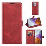 For Xiaomi Mi 11 Pro 4G / 5G Retro Calf Pattern Buckle Horizontal Flip Leather Case with Holder & Card Slots & Wallet(Red)