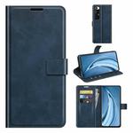 For Xiaomi Mi 10S Retro Calf Pattern Buckle Horizontal Flip Leather Case with Holder & Card Slots & Wallet(Blue)