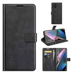 For OPPO Find X3 Pro / Find X3 Retro Calf Pattern Buckle Horizontal Flip Leather Case with Holder & Card Slots & Wallet(Black)