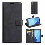 For Wiko Y51 / Sunny 5 lite Retro Calf Pattern Buckle Horizontal Flip Leather Case with Holder & Card Slots & Wallet(Black)