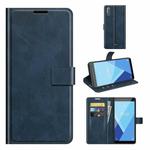 For Wiko Y51 / Sunny 5 lite Retro Calf Pattern Buckle Horizontal Flip Leather Case with Holder & Card Slots & Wallet(Blue)