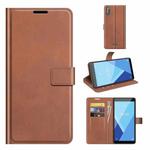 For Wiko Y51 / Sunny 5 lite Retro Calf Pattern Buckle Horizontal Flip Leather Case with Holder & Card Slots & Wallet(Light Brown)