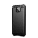 For Motorola Moto G Power 2021 MOFI Gentleness Series Brushed Texture Carbon Fiber Soft TPU Case(Black)