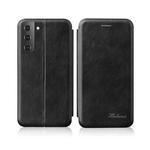 For Samsung Galaxy S21 5G Retro Texture Magnetic Leather Case (Black)