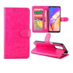 For OPPO A93 5G Crazy Horse Texture Leather Horizontal Flip Protective Case with Holder & Card Slots & Wallet & Photo Frame(Rose Red)