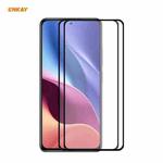 For Xiaomi Poco F3 2 PCS ENKAY Hat-Prince Full Glue 0.26mm 9H 2.5D Tempered Glass Full Coverage Film