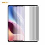 For Xiaomi Poco F3 10 PCS ENKAY Hat-Prince Full Glue 0.26mm 9H 2.5D Tempered Glass Full Coverage Film