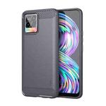 For OPPO Realme 8 / 8 Pro MOFI Gentleness Series Brushed Texture Carbon Fiber Soft TPU Case(Grey)