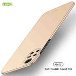 For Huawei Nova 8 Pro MOFI Frosted PC Ultra-thin Hard Case(Gold)