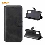 For Samsung Galaxy A32 4G ENKAY Hat-Prince Horizontal Flip PU Leather Case with Holder & Card Slots & Wallet(Black)