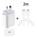 20W PD 3.0 Travel Fast Charger Power Adapter with USB-C / Type-C to Type-C Fast Charge Data Cable, AU Plug(2m)