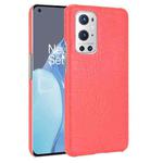 For OnePlus 9 Pro Shockproof Crocodile Texture PC + PU Case(Red)