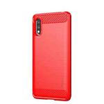 For Sony Xperia ACE ll MOFI Gentleness Series Brushed Texture Carbon Fiber Soft TPU Case(Red)