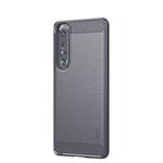 For Sony Xperia 1 lll MOFI Gentleness Series Brushed Texture Carbon Fiber Soft TPU Case(Gray)