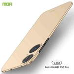 For Huawei P50 Pro MOFI Frosted PC Ultra-thin Hard Case(Gold)