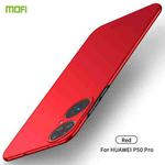 For Huawei P50 Pro MOFI Frosted PC Ultra-thin Hard Case(Red)