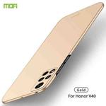 For Honor V40 MOFI Frosted PC Ultra-thin Hard Case(Gold)