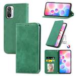 For Redmi Note 10 Pro / Note 10 Pro Max Retro Skin Feel Business Magnetic Horizontal Flip Leather Case With Holder & Card Slots & Wallet & Photo Frame(Green)