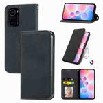 For Xiaomi Redmi K40 / K40 Pro /K40 Pro+ Retro Skin Feel Business Magnetic Horizontal Flip Leather Case With Holder & Card Slots & Wallet & Photo Frame(Black)