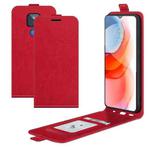 For Motorola Moto G Play 2021 R64 Texture Single Vertical Flip Leather Protective Case with Card Slots & Photo Frame(Red)