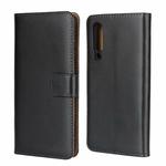 Horizontal Flip Leather Case for Huawei P30, with Magnetic Buckle & Holder & Card Slots & Wallet(Black)