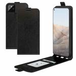 For Google Pixel 5A R64 Texture Single Vertical Flip Leather Protective Case with Card Slots & Photo Frame(Black)