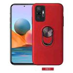 For Xiaomi Redmi Note 10 Pro / Note 10 Pro Max 360 Rotary Multifunctional Stent PC+TPU Case with Magnetic Invisible Holder(Red)