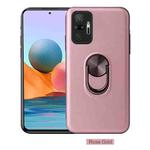 For Xiaomi Redmi Note 10 Pro / Note 10 Pro Max 360 Rotary Multifunctional Stent PC+TPU Case with Magnetic Invisible Holder(Rose Gold)