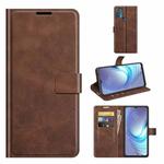 For Motorola Moto G50 Retro Calf Pattern Buckle Horizontal Flip Leather Case with Holder & Card Slots & Wallet(Dark Brown)