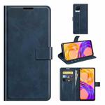 For OPPO Realme 8 / Realme 8 Pro Retro Calf Pattern Buckle Horizontal Flip Leather Case with Holder & Card Slots & Wallet(Blue)