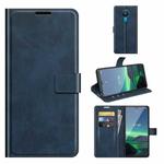 For Nokia 1.4 Retro Calf Pattern Buckle Horizontal Flip Leather Case with Holder & Card Slots & Wallet(Blue)
