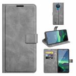 For Nokia 1.4 Retro Calf Pattern Buckle Horizontal Flip Leather Case with Holder & Card Slots & Wallet(Grey)