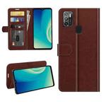 For ZTE Blade A7s 2020 R64 Texture Single Horizontal Flip Protective Case with Holder & Card Slots & Wallet& Photo Frame(Brown)