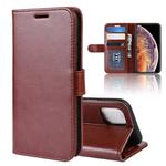 For iPhone 11 Pro Max R64 Texture Single Fold Horizontal Flip Leather Case , with Holder & Card Slots & Wallet(Brown)