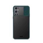 For OnePlus 9 Pro MOFI Xing Dun Series Translucent Frosted PC + TPU Privacy Anti-glare Shockproof All-inclusive Protective Case(Green)