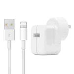 12W USB Charger + USB to 8 Pin Data Cable for iPad / iPhone / iPod Series, AU Plug