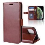 For iPhone 11 Pro R64 Texture Single Fold Horizontal Flip Leather Case , with Holder & Card Slots & Wallet(Brown)