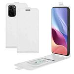 For Xiaomi Redmi K40 / K40 Pro / Poco F3 / Mi 11i R64 Texture Single Vertical Flip Leather Protective Case with Card Slots & Photo Frame(White)