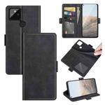 For Google Pixel 5A 5G Dual-side Magnetic Buckle Horizontal Flip Leather Case with Holder & Card Slots & Wallet(Black)