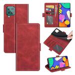 For Samsung Galaxy F62 / M62 Dual-side Magnetic Buckle Horizontal Flip Leather Case with Holder & Card Slots & Wallet(Red)