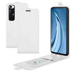 For Xiaomi Mi 10S R64 Texture Single Vertical Flip Leather Protective Case with Card Slots & Photo Frame(White)