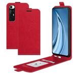 For Xiaomi Mi 10S R64 Texture Single Vertical Flip Leather Protective Case with Card Slots & Photo Frame(Red)