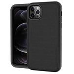 For iPhone 11 Solid Color PC + Silicone Shockproof Skid-proof Dust-proof Case (Black)